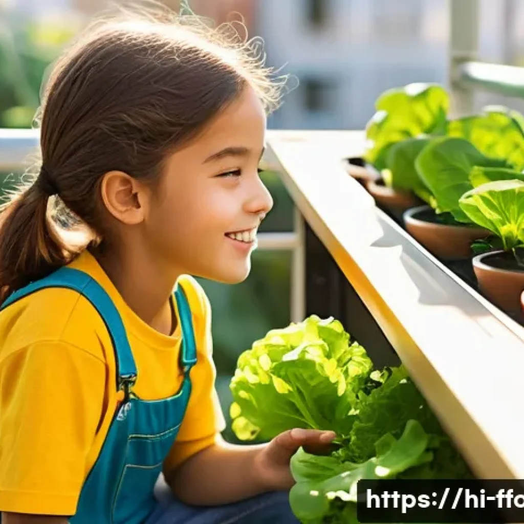 수경재배 시스템 - **Prompt 1: Child's Hydroponic Discovery**
    "A curious 7-year-old girl, wearing a bright yellow t...
