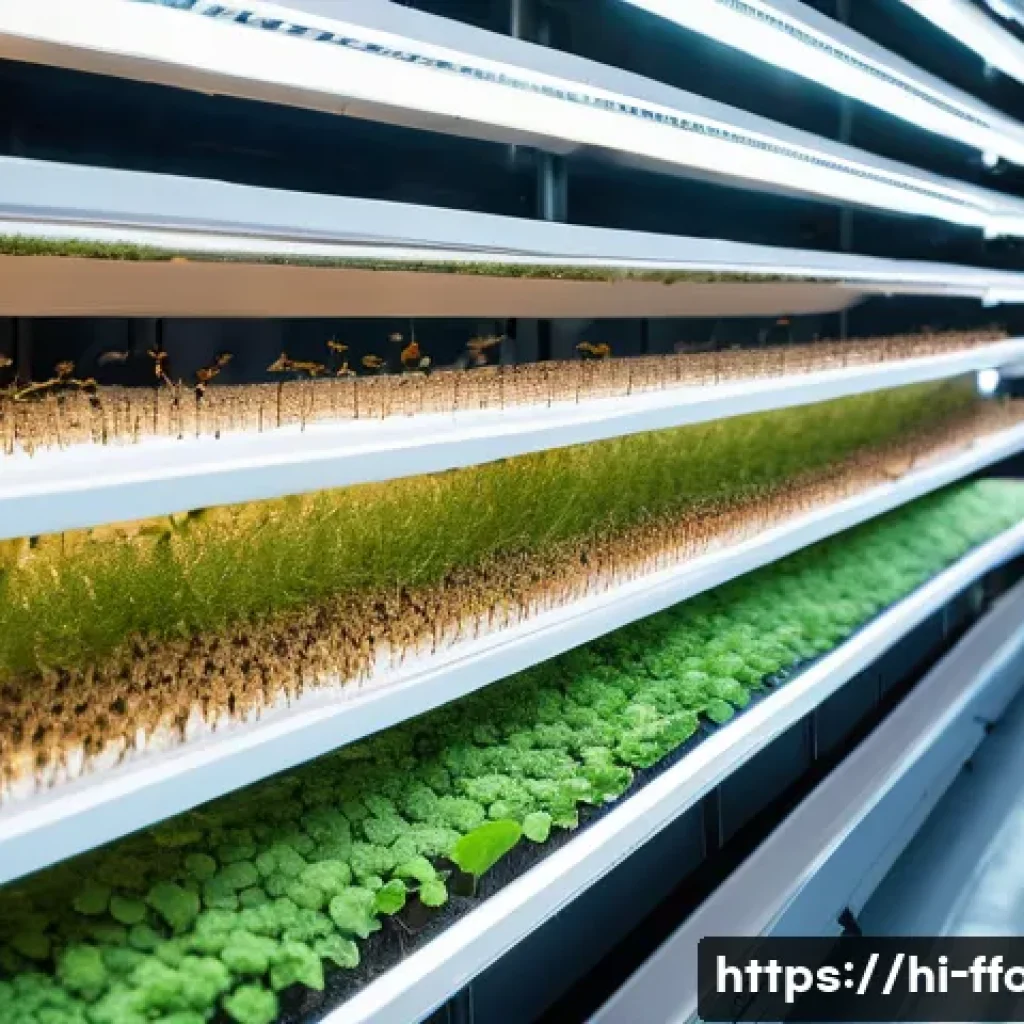 곤충 단백질의 가격 추이 - **Prompt 1: Sustainable Insect Farm of the Future**
    "A clean, brightly lit, modern indoor insect...
